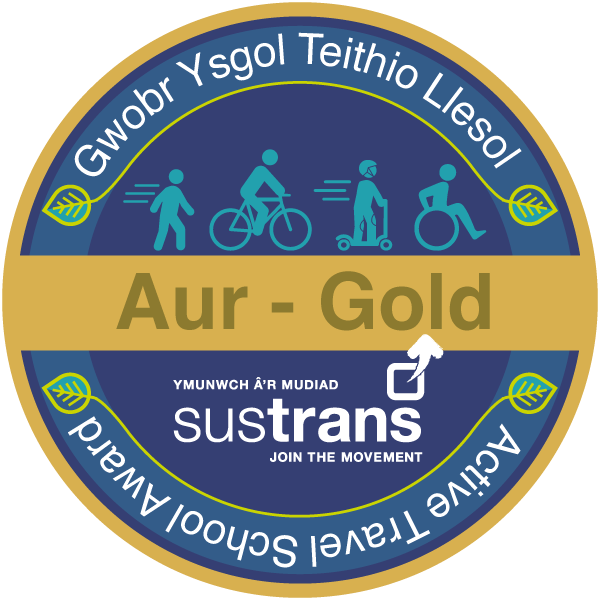  Sustrans Cymru Gold Active Travel School Award